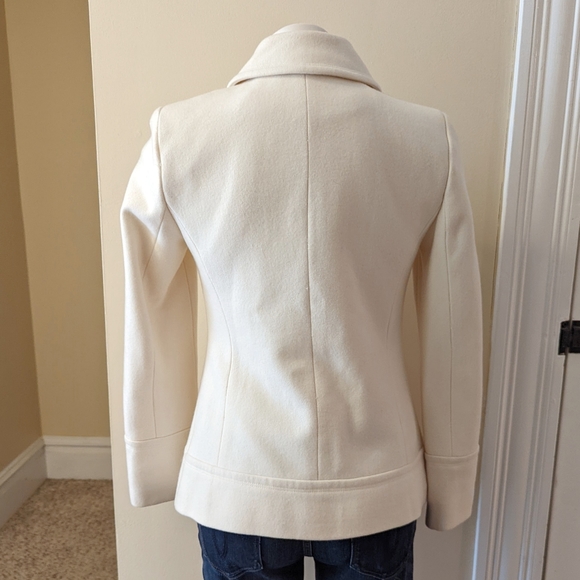Jason Kole cream wool blend winter coat size XS petite - Picture 4 of 7